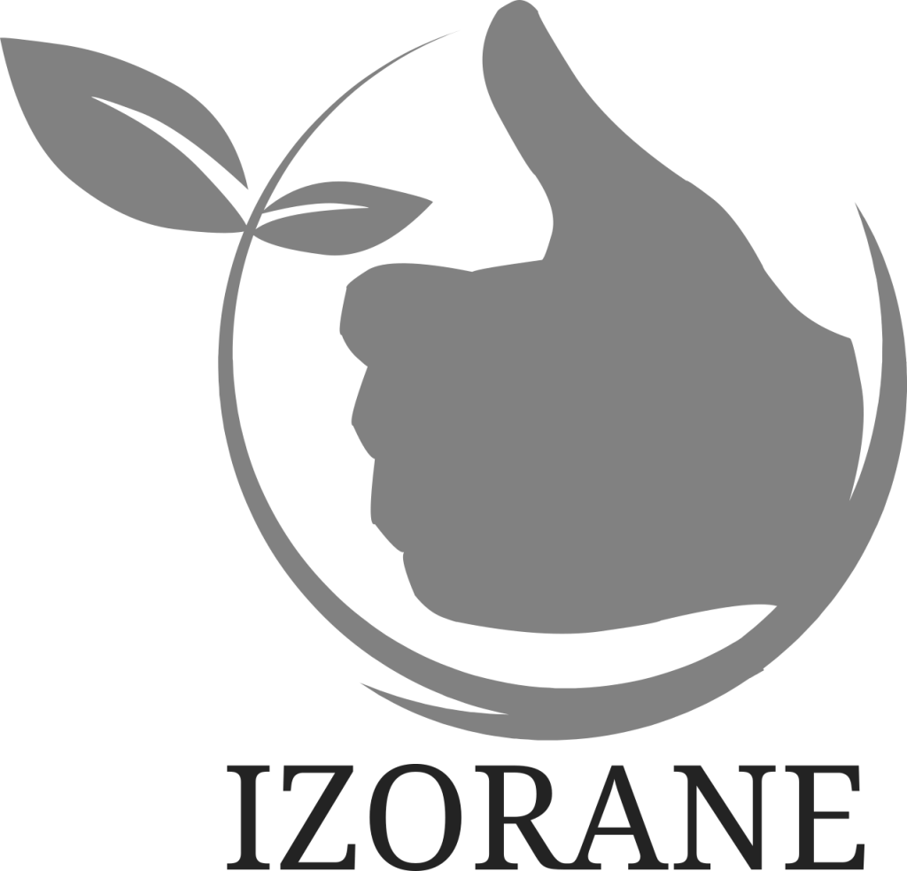 Izorane Monde - Logo Izorane Gris